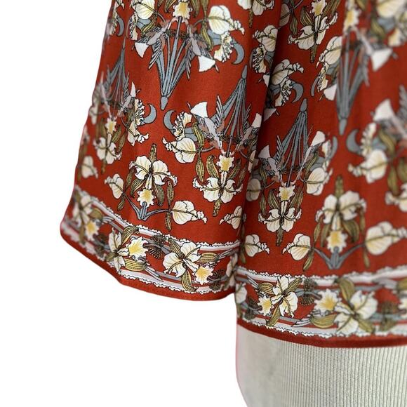 Womens Top Size XS Floral Cottage Business Casual Professional Church Wear - Picture 3 of 8